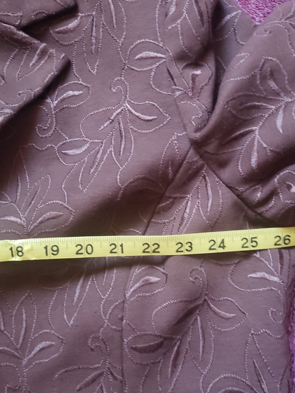 Kate Hill Brown Floral Embroidered Blazer, 3X - Picture 6 of 7